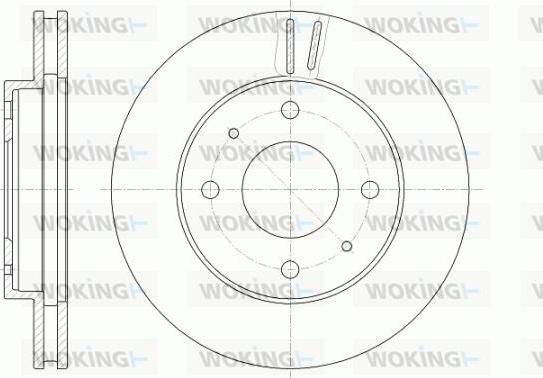 Woking D6394.10 - Disque de frein cwaw.fr