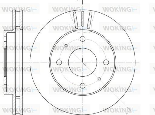 Woking D6394.11 - Disque de frein cwaw.fr