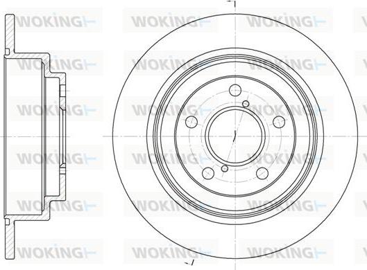 Woking D6398.00 - Disque de frein cwaw.fr