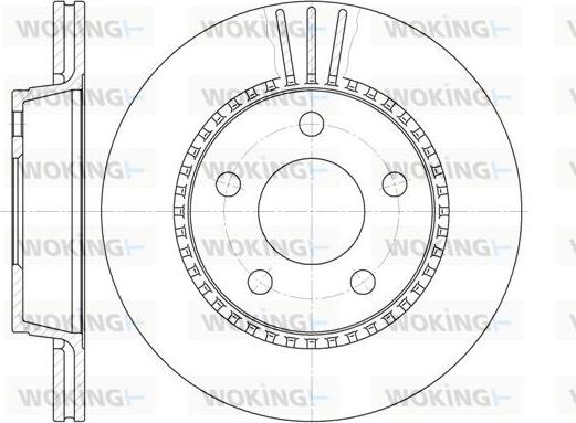 Woking D6356.10 - Disque de frein cwaw.fr