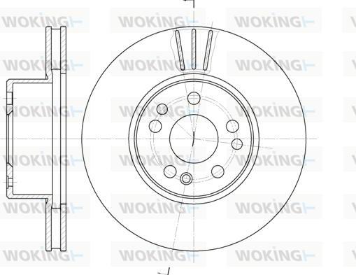 Woking D6351.10 - Disque de frein cwaw.fr