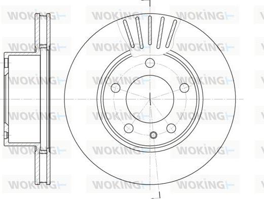 Woking D6357.10 - Disque de frein cwaw.fr