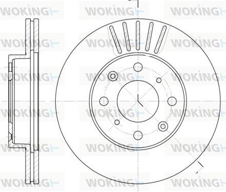 Woking D6369.10 - Disque de frein cwaw.fr