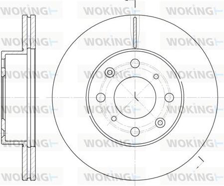 Woking D6366.10 - Disque de frein cwaw.fr