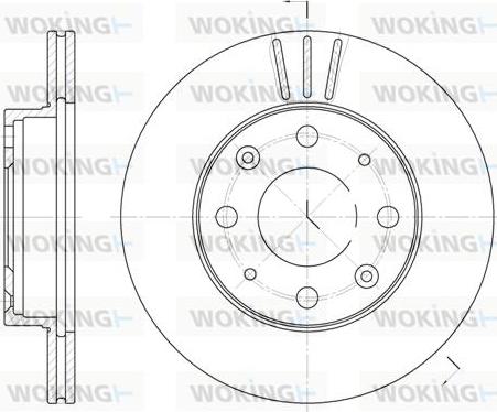 Woking D6368.10 - Disque de frein cwaw.fr