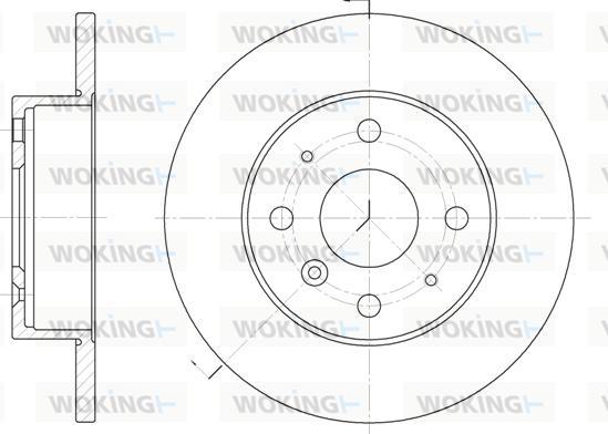 Woking D6363.00 - Disque de frein cwaw.fr