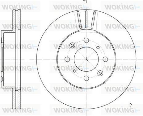 Woking D6367.10 - Disque de frein cwaw.fr