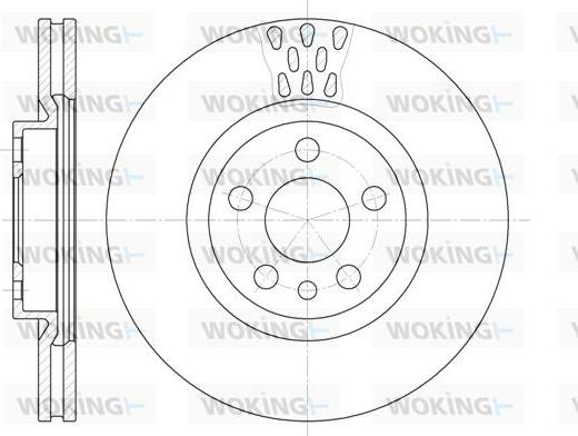 Woking D6305.11 - Disque de frein cwaw.fr