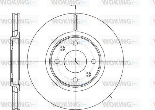 Woking D6306.10 - Disque de frein cwaw.fr