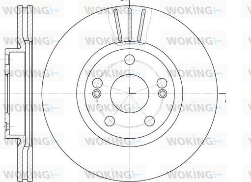 Woking D6301.10 - Disque de frein cwaw.fr