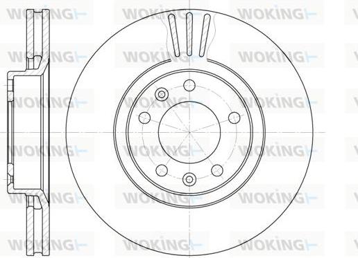 Woking D6307.10 - Disque de frein cwaw.fr