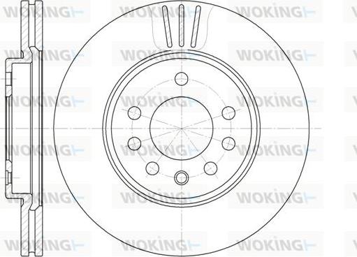 Woking D6319.10 - Disque de frein cwaw.fr