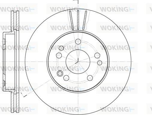 Woking D6314.10 - Disque de frein cwaw.fr