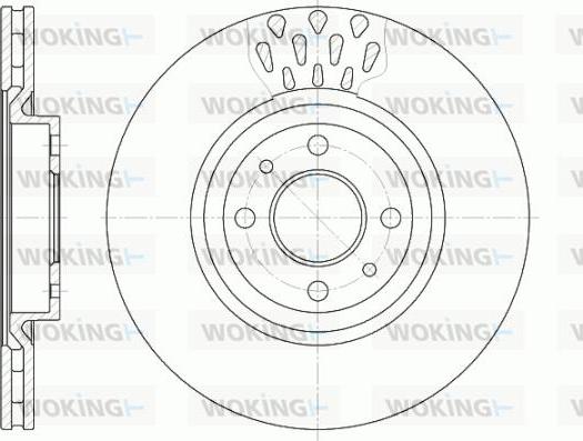 Woking D6315.10 - Disque de frein cwaw.fr