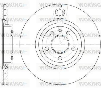 Woking D6315.11 - Disque de frein cwaw.fr