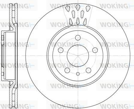 Woking D6316.10 - Disque de frein cwaw.fr