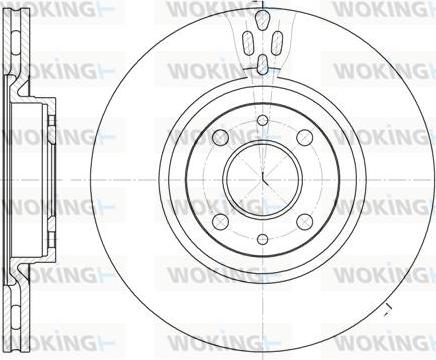 Woking D6316.11 - Disque de frein cwaw.fr