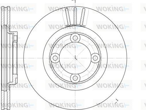 Woking D6385.10 - Disque de frein cwaw.fr