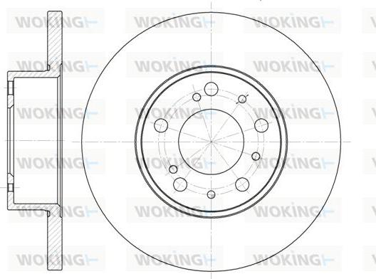 Woking D6334.00 - Disque de frein cwaw.fr