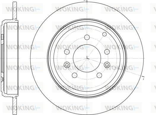 Woking D6330.00 - Disque de frein cwaw.fr