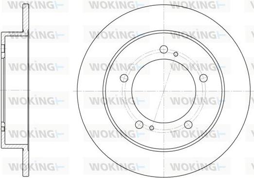 Woking D6331.00 - Disque de frein cwaw.fr