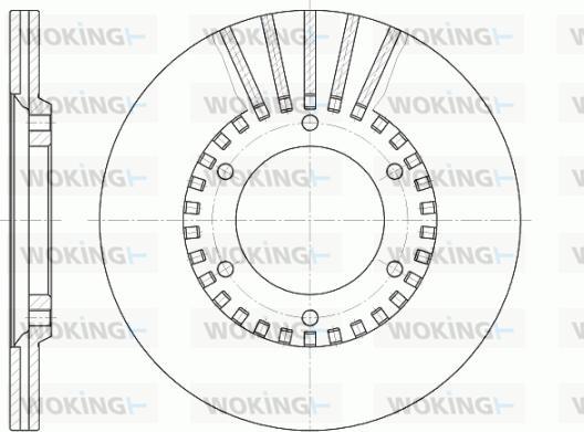 Woking D6337.10 - Disque de frein cwaw.fr