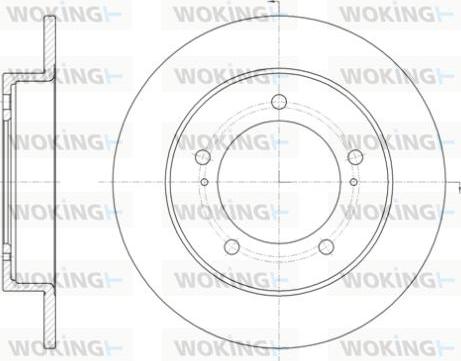 Woking D6329.00 - Disque de frein cwaw.fr