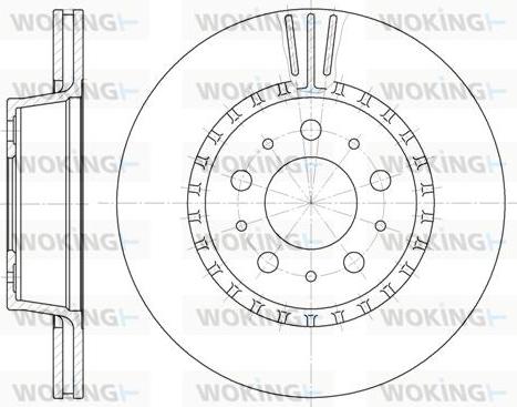 Woking D6325.10 - Disque de frein cwaw.fr