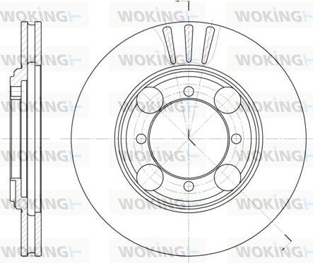 Woking D6375.10 - Disque de frein cwaw.fr