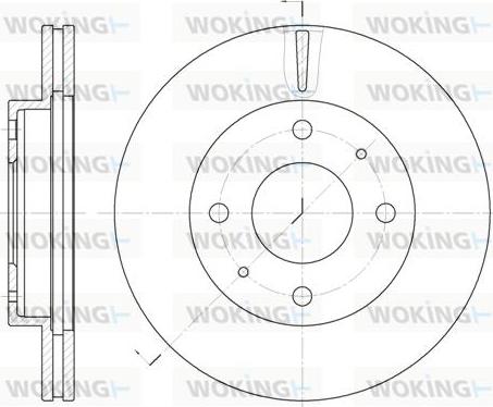 Woking D6376.10 - Disque de frein cwaw.fr