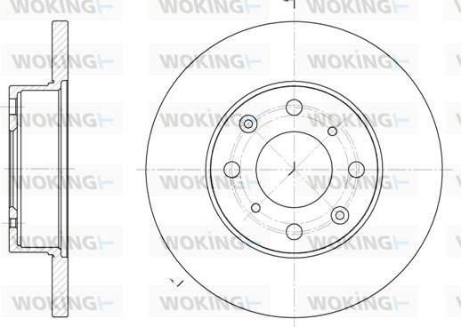 Woking D6370.00 - Disque de frein cwaw.fr