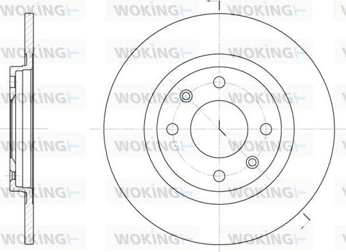 Woking D6241.01 - Disque de frein cwaw.fr