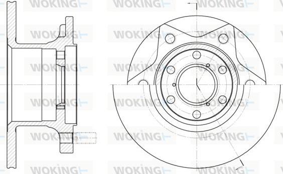 Woking D6242.00 - Disque de frein cwaw.fr