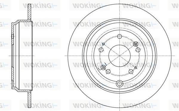 Woking D62515.00 - Disque de frein cwaw.fr