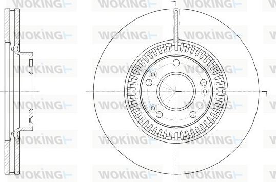 Woking D62525.10 - Disque de frein cwaw.fr