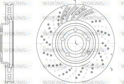 Woking D62528.10 - Disque de frein cwaw.fr