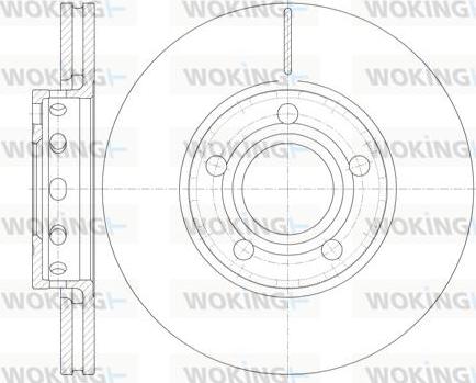 Woking D6268.10 - Disque de frein cwaw.fr