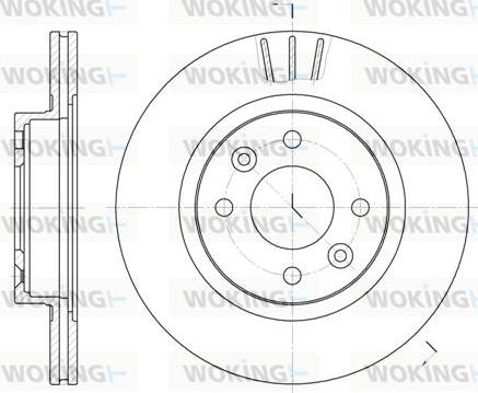 Woking D6204.10 - Disque de frein cwaw.fr