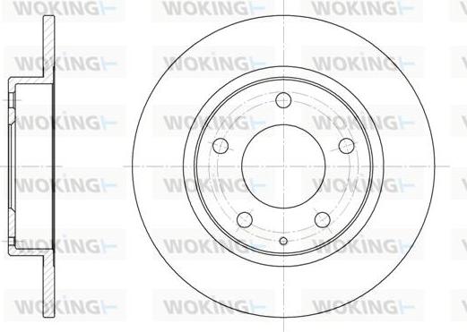 Woking D6206.00 - Disque de frein cwaw.fr