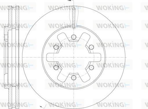 Woking D62089.10 - Disque de frein cwaw.fr