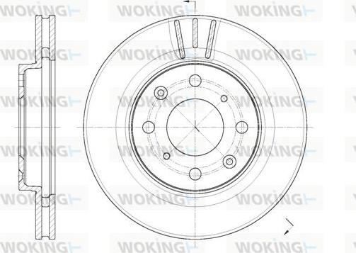 Woking D62086.10 - Disque de frein cwaw.fr