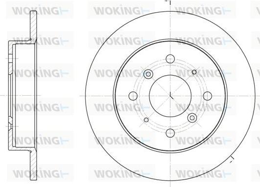 Woking D6208.00 - Disque de frein cwaw.fr