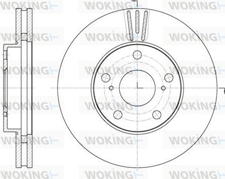 Woking D62087.10 - Disque de frein cwaw.fr