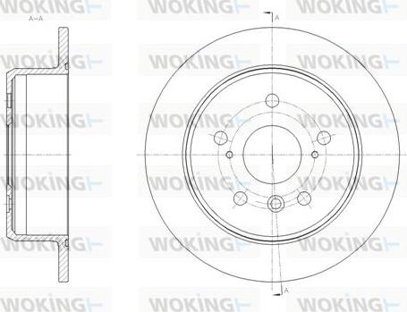 Woking D62033.00 - Disque de frein cwaw.fr