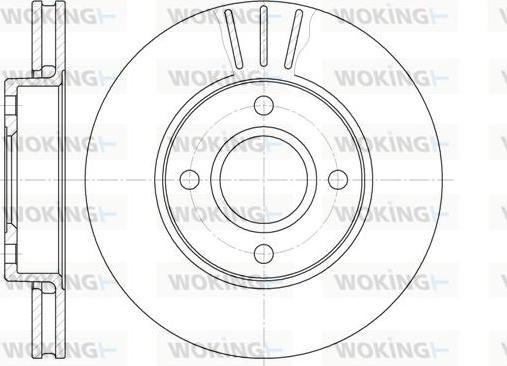 Woking D6213.10 - Disque de frein cwaw.fr