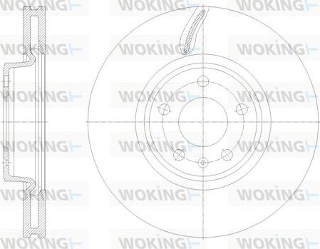 Woking D62131.10 - Disque de frein cwaw.fr