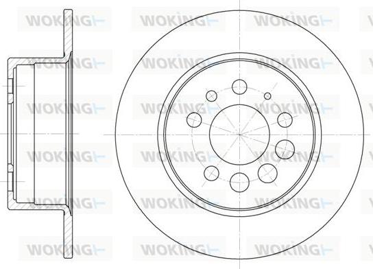 Woking D6283.00 - Disque de frein cwaw.fr