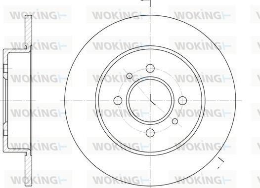 Woking D6239.00 - Disque de frein cwaw.fr