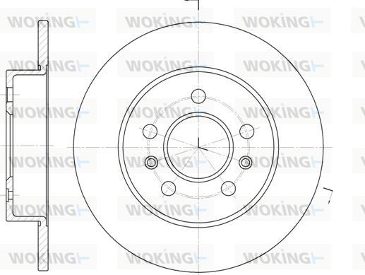 Woking D6239.02 - Disque de frein cwaw.fr