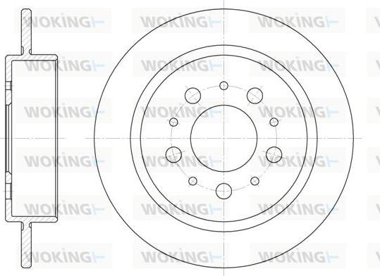 Woking D6238.00 - Disque de frein cwaw.fr